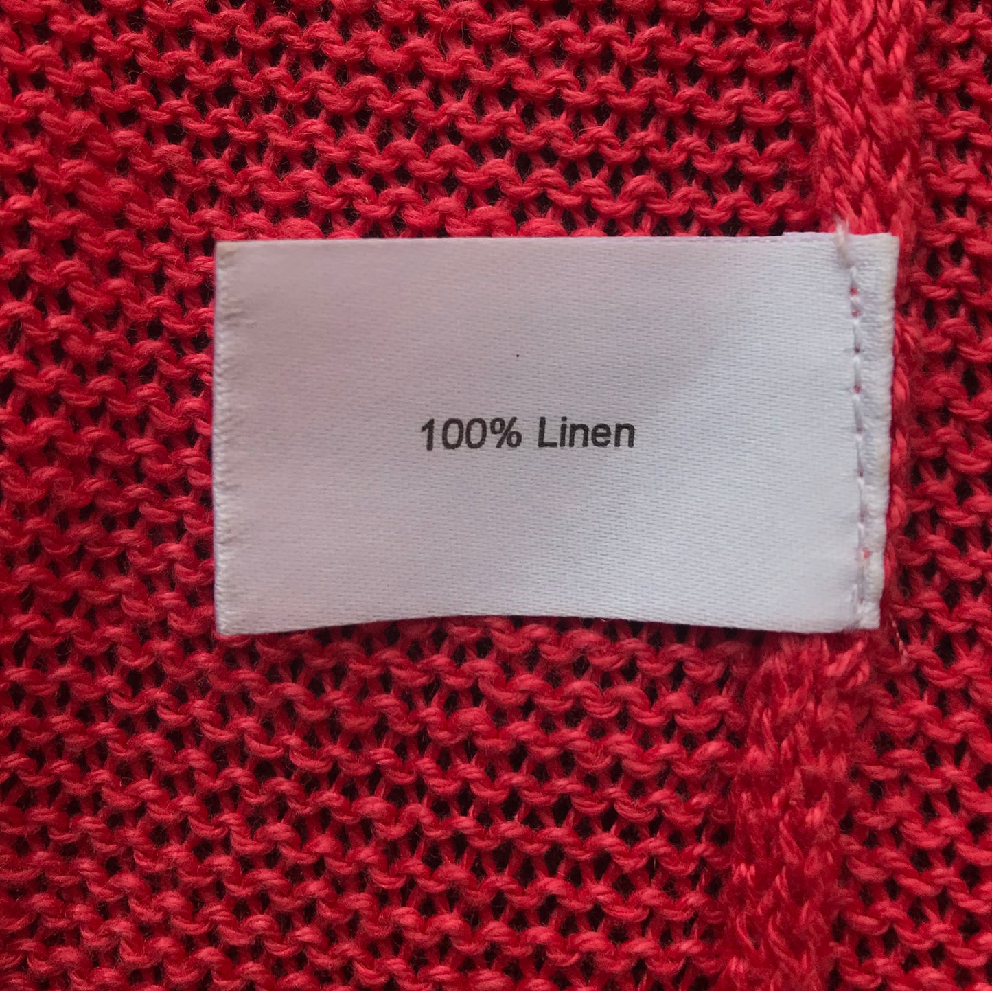 RECYCLED 100% Linen Yarn - Maraschino Cherry Red